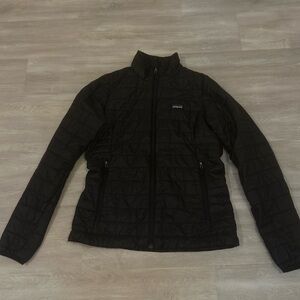 Patagonia Women’s Nano Puff Black Full Zip Jacket Medium